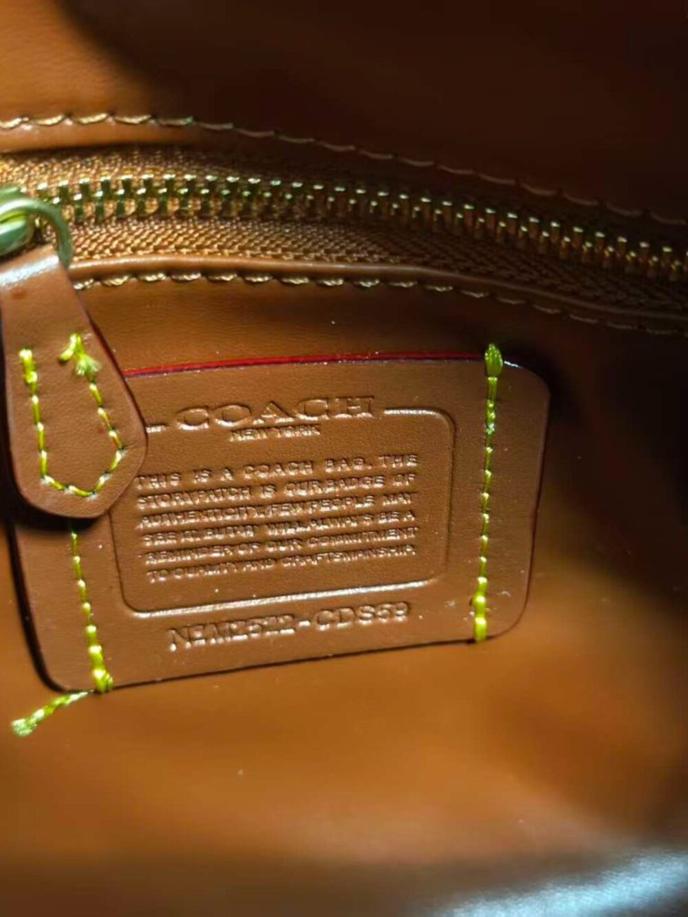 COACH Eliza Suede Flap Shoulder Bag, Brown - Picture 10 of 13
